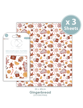 Decoupage papier Gingerbread - Craft Consortium