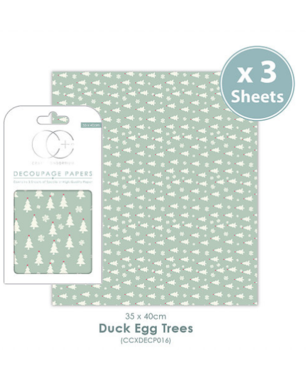 Decoupage papier Duck Egg Trees - Craft Consortium