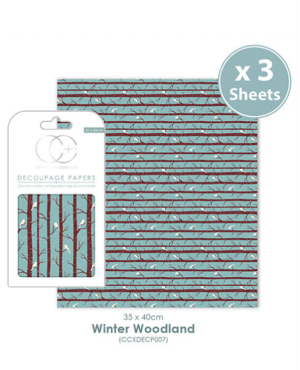 Decoupage papier Winter Woodland - Craft Consortium